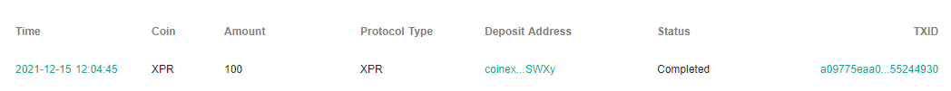 How to transfer Proton XPR to and from CoinEx